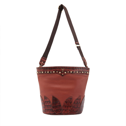 Annique Artisinal Bucket- Rusty Brown