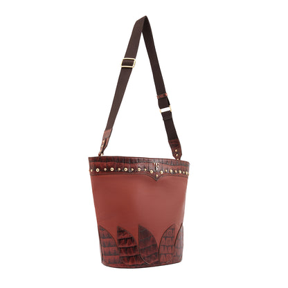 Annique Artisanal Bucket- Rusty Brown