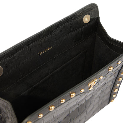 Layla Mystique Clutch - Nero Croc Effect