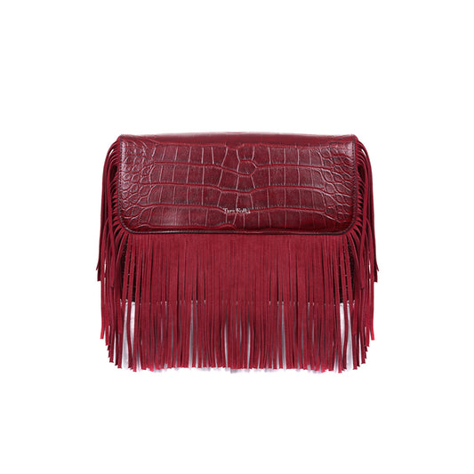 Bonnie Crossbody FauxCroc Ruby